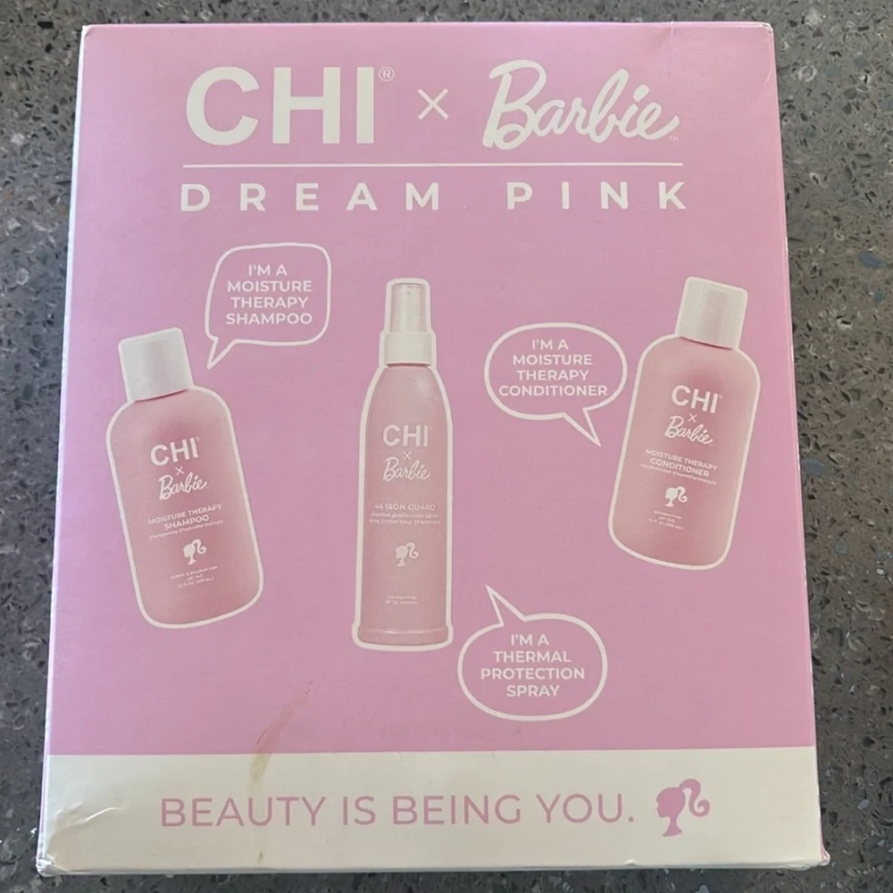 CHI x Barbie Dream Pink Hair Care Set NEW